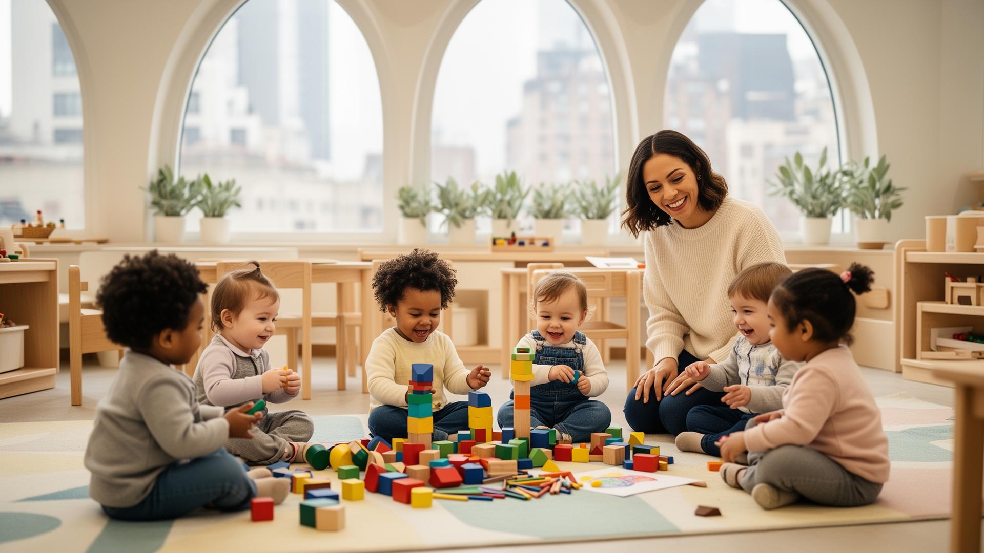 Children playing at Bebe's Kidz Daycare in NYC